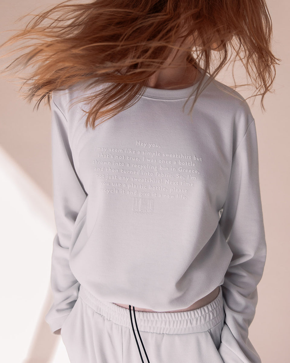 Aria Crop Top Light Grey