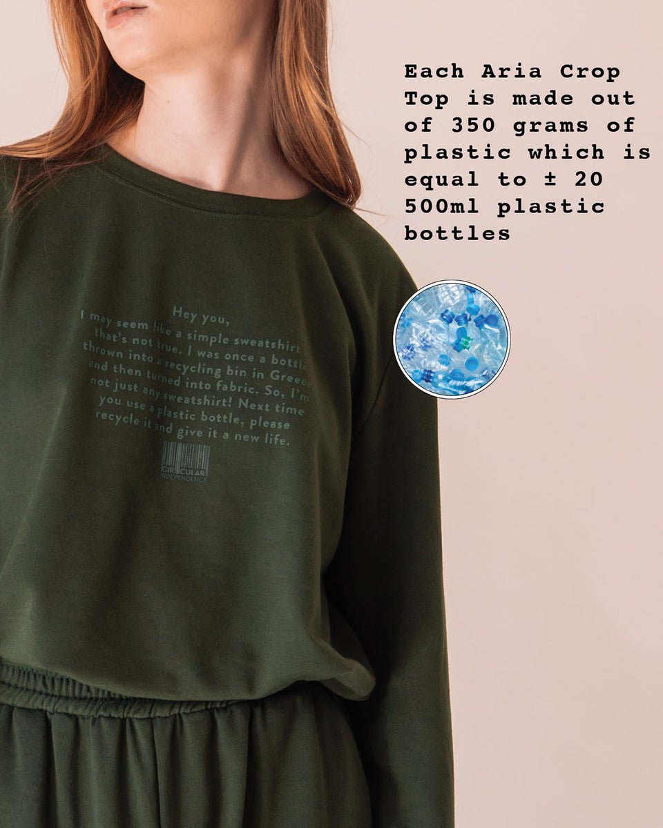 Aria Crop Top Green