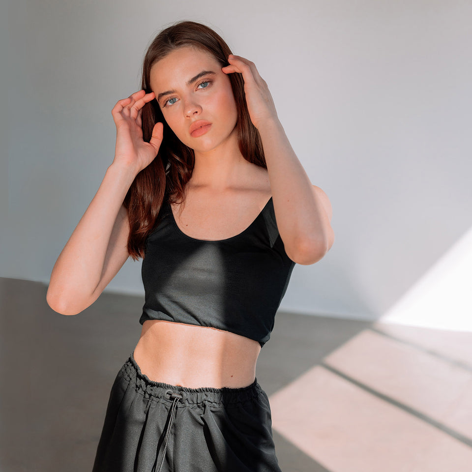 Maya Crop Top Black