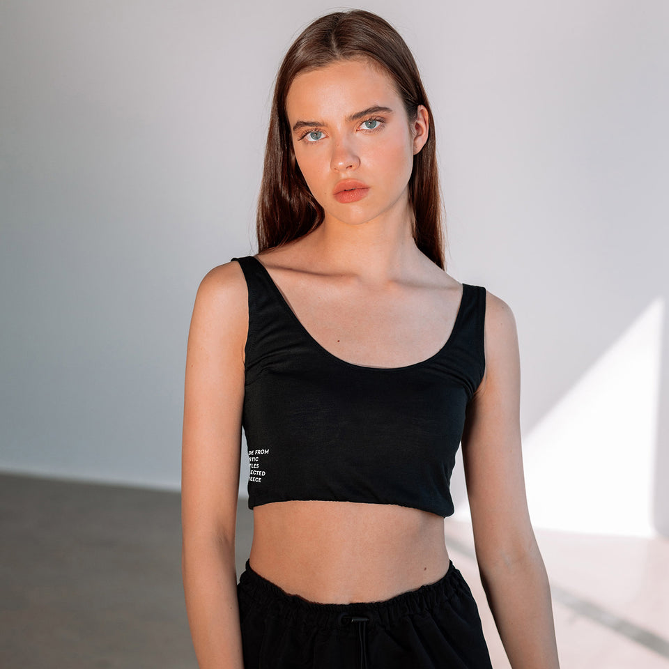 Maya Crop Top Black