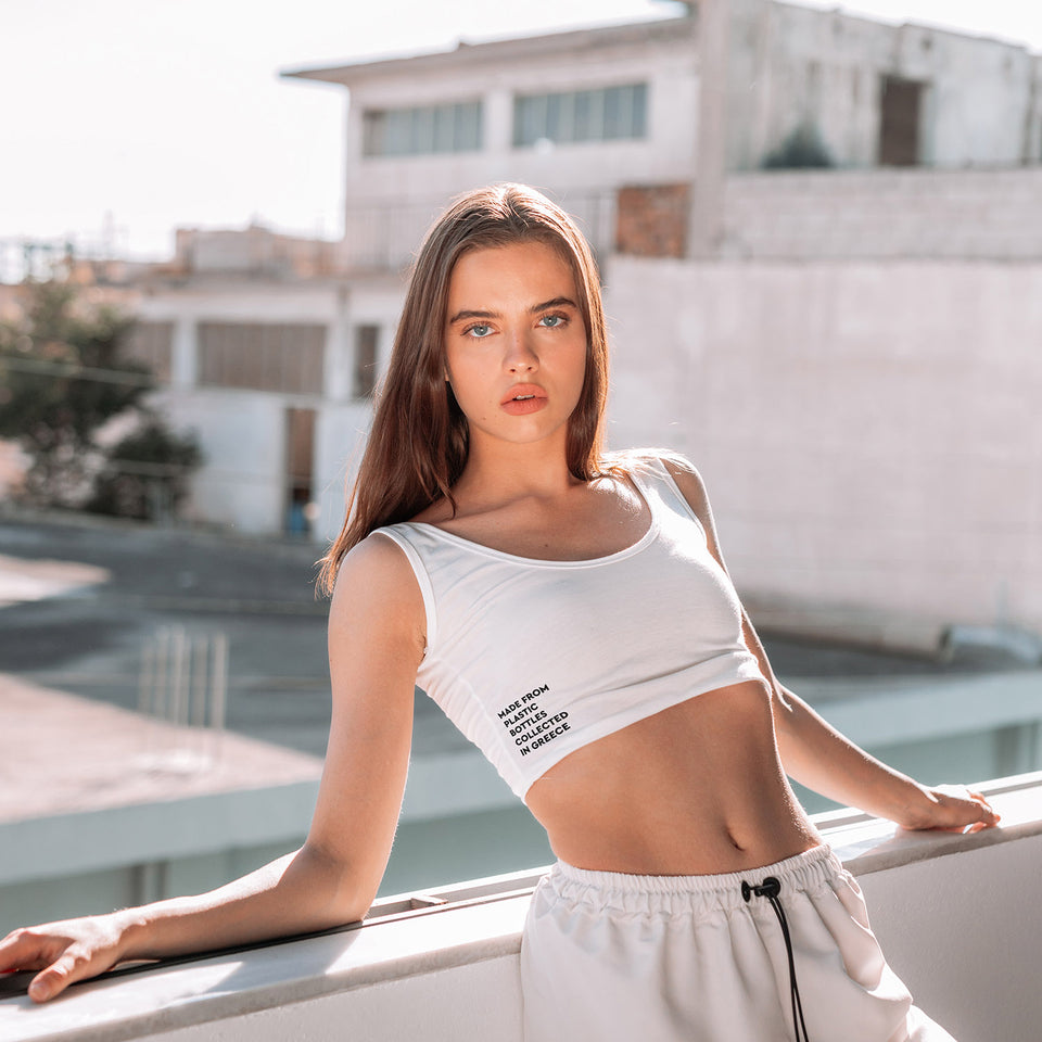 Maya Crop Top White